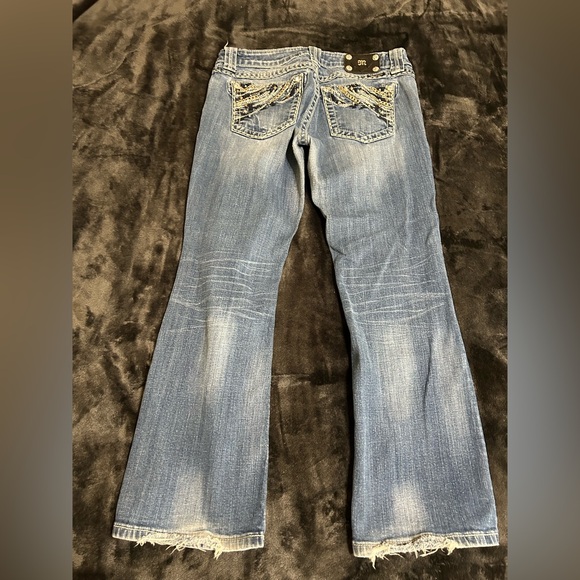 Miss Me Flare Jeans in Classic Blue - Picture 5 of 7